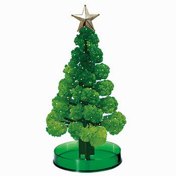 2021 170mm altezza verde fai da te magia visiva crescente carta cristalli albero magicamente divertente alberi di natale bambini novità scienza giocattoli per bambini