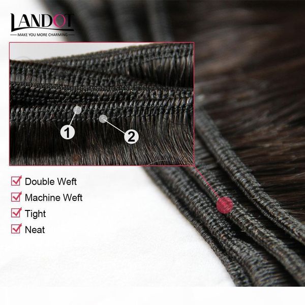 

4 bundles lot unprocessed brazilian hair weaves body wave straight loose deep wave kinky curly natural color brazilian human hair extensions, Black