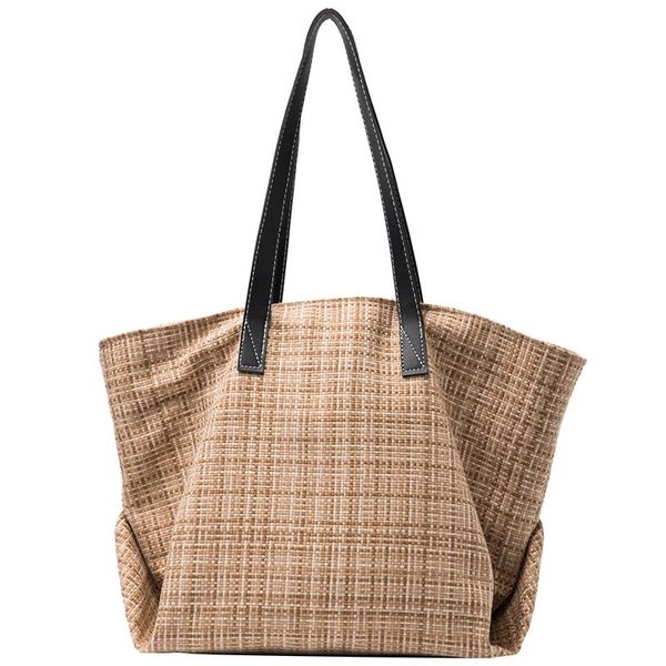 

shoulder bags 2021 fashion tote handtas woman jute hand bag sacs Ã main femme womens handbags women designer handtasche damen