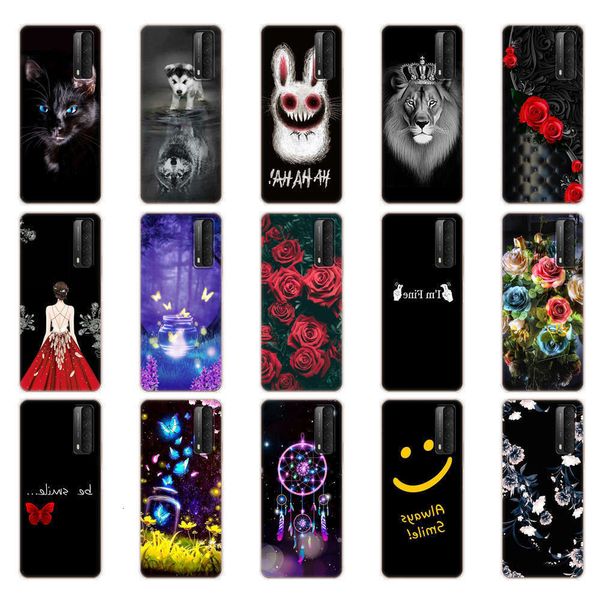 

qatpu silicone back sheath of huawei p smart 2021 and 6.67 inch protective shell of psmart