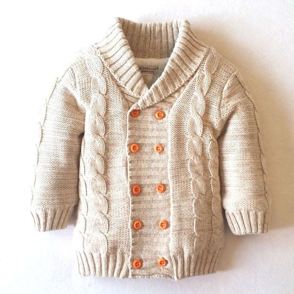 

autumn plush cotton winter and new et double breasted children's sweater z4ub, Blue