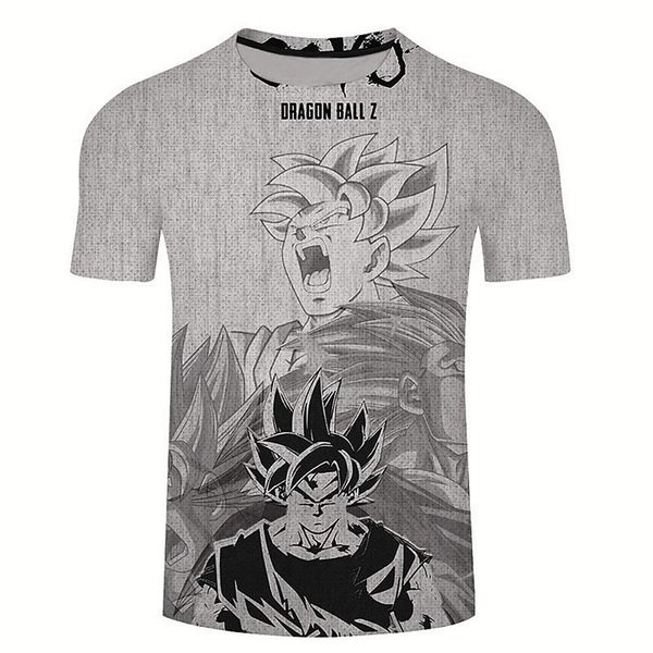

2019 new men's t shirt summer fashion dbz bulma super saiyan vegeta 3d print kids goku t shirt japan anime tshirts bbyybp lg2010