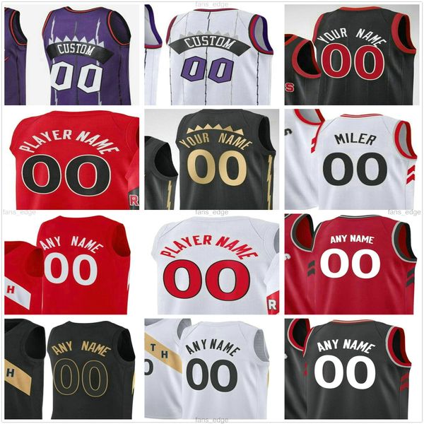

custom printed kyle 7 lowry fred 23 vanvleet pascal 43 siakam og 3 anunoby chris 25 boucher norman powell men women kids basketball jerseys, Black;red