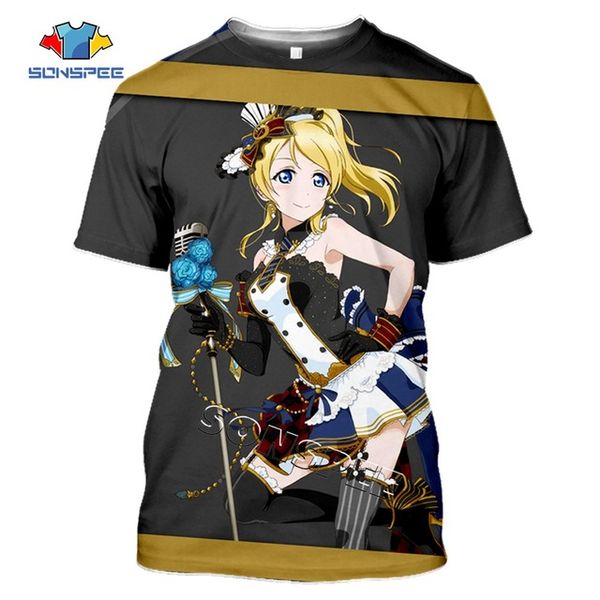 

3d anime girl love live summer idol girl men pullover 3d print shirts hentai aesthetic hippie men clothing