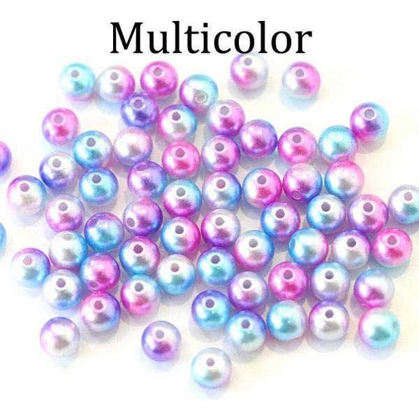 

3 4 6 8 10 12 mm with hole multicolor abs imitation simulated pearl loose spacer pearls beads for jewelry making diy h jllzyp