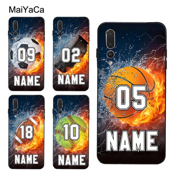 

персонализированное имя номер хоккея баскетбол для huawei p30 pro p20 p40 mate lite p smart 2019 nova 5t честь 8a 8x 10i 20