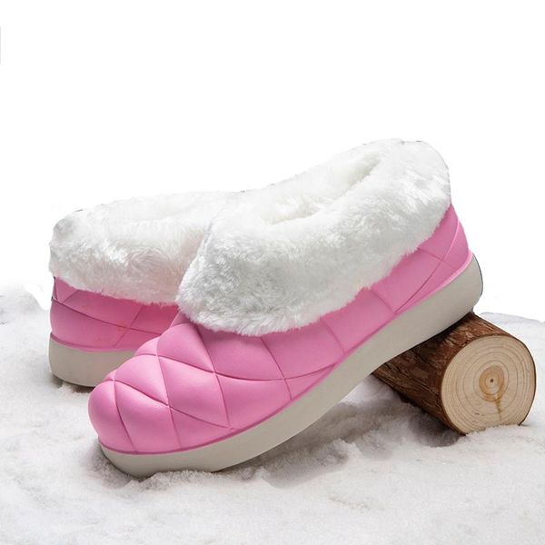 

women's hiking shoes outdoor winter plush snow boots fashion casual mid heel sports ankle boots thick bottom
