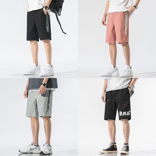 

kro2j мужской корейская новая летний стиль рабочая одежда потерять спортивные большие шорты брюк случайной одежда работы молодежи и шорты мо, Blue