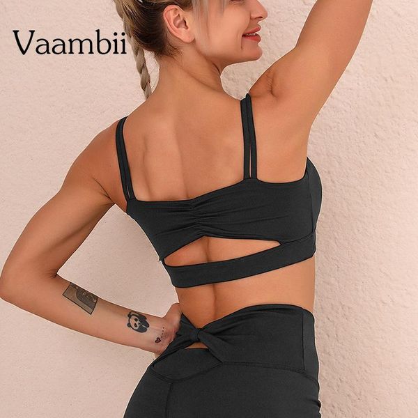 

gym clothing plus size backless bra women's straps woman push up brassiere sport bras sports wear for women crop female, White;black