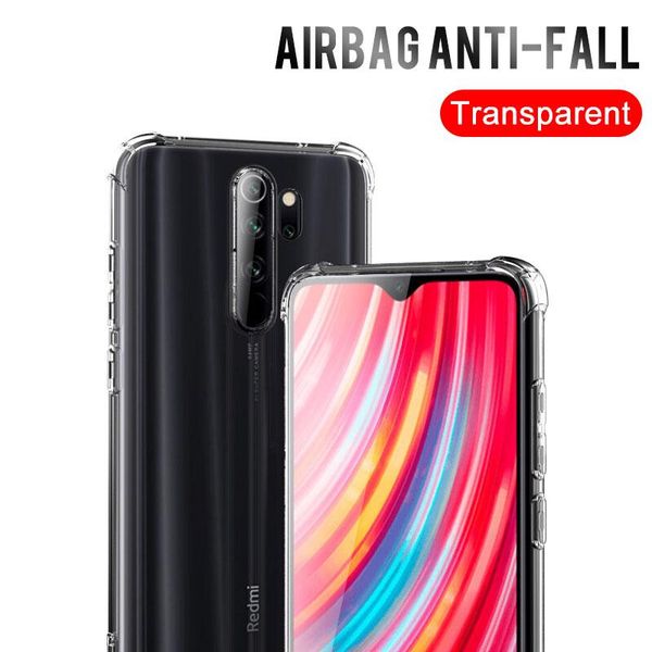 

shockproof silicone phone case for xiaomi redmi note 8 7 6 5 pro transparent soft airbag back cover for redmi k20 pro bbyydo bwkf