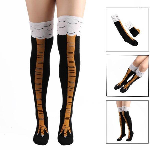 

1 pairs woman socks keep warm cotton tube-shaped socks comfortable funny printed women skarpetki kobieta skarpety #051, Black;white