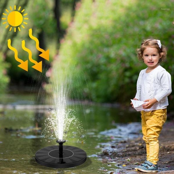 

7v solar fountain watering kit power solar pumps pool pond submersible waterfall floating panel water fountain for garden1
