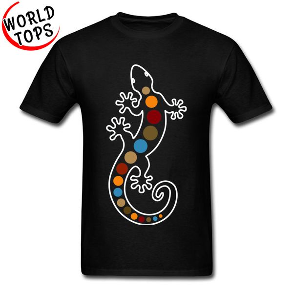 

australian gecko art geometric pattern mens faddish street gekkonidae reptilian animal black tees hooded sweatshirt hoodie men t shirt