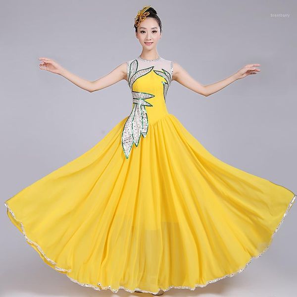

opening dance dress new costumes modern dance clothing girl choral dress1, Black;red