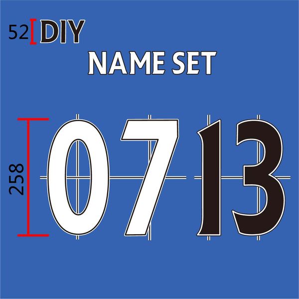 

garment manual diy flocking letters and numbers 0713 nameset