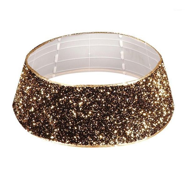 

sequins glitter christmas tree base collar around decorative skirt xmas new year party home decoration1