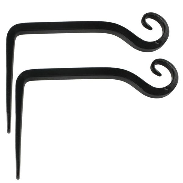 

wall mounted shelf home decor wrought iron bracket planter lantern balcony living room black hook hanging clothes