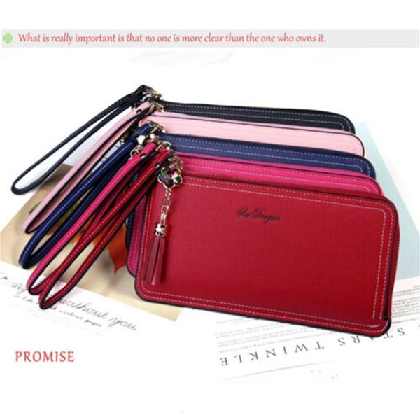 

Womens Large Capacity Long Purse Phone Card Holder Zip Pocket Ladies Wallets Smart Wallet For Women new 2021