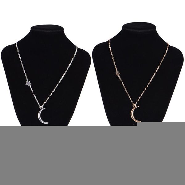 

trendy star moon choker necklace nice gift for women girl fashion jewelry, Silver