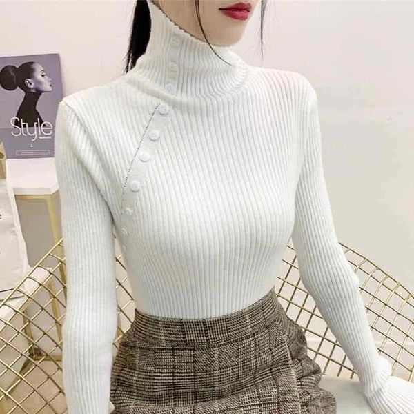 

new style knitted bottoming for women's fashion in autumn and winter 2020 new style shirt knitted bottoming shirt for women's fash, White;black