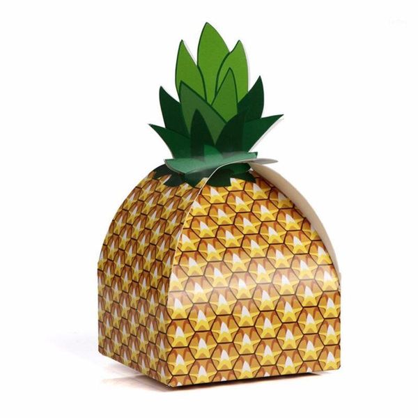 

pineapple shape candy box chocolate packing sweet favor gift boxes for wedding guests party baby shower decor supplies1