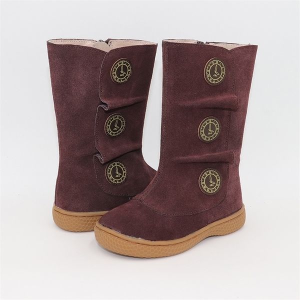 

livie & luca kids boots girls children snow fashion autumn and winter 2020 of geniune leather toddler shoes lj201201, Black;grey