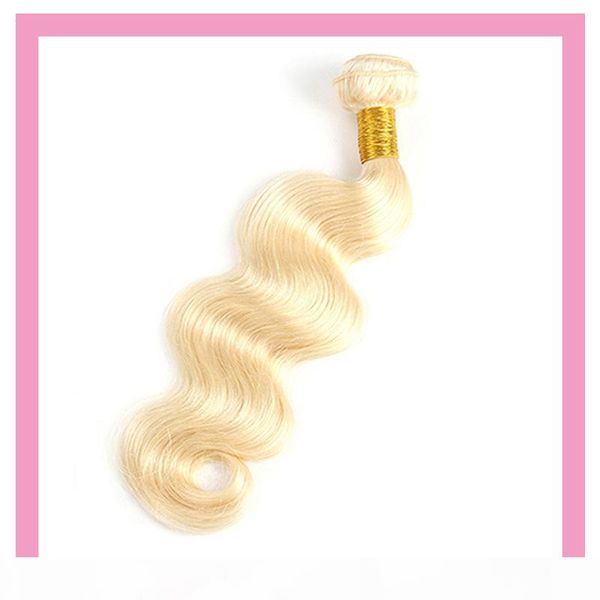

перуанский человеческих волос моток 613 blonde body wave light цвет двойных утки волос 10-32inch объемная волна, Black