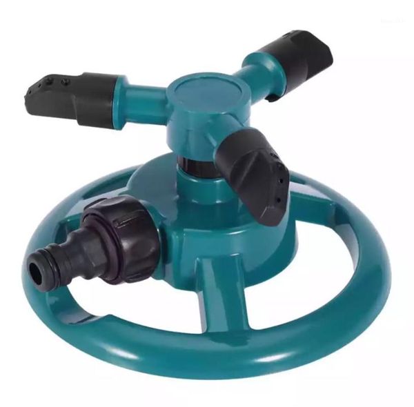 

garden sprinklers automatic watering grass lawn 360 degree fully 3 nozzle circle rotating irrigation system1