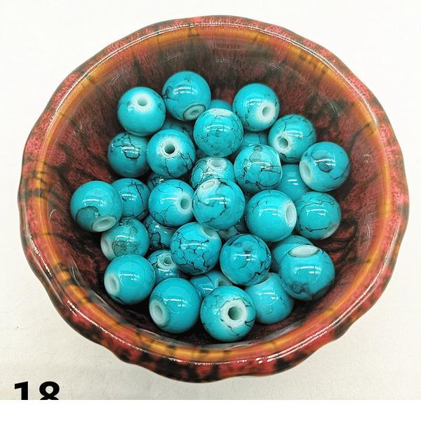 

wholesale 4/6/8/10mm czech glass beads round charm loose spacer beads black painted for jewellery making diy brac jllwxv