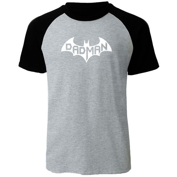 

sport men's cotton batman t-shirt short sleeve men's cool tshirt funny men t shirts dadman print raglan tee shirt