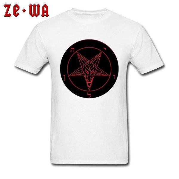 

sport male short sleeve & tees o-neck summer/autumn 100% cotton comfortable t shirts demonic symbols satan goat image tees