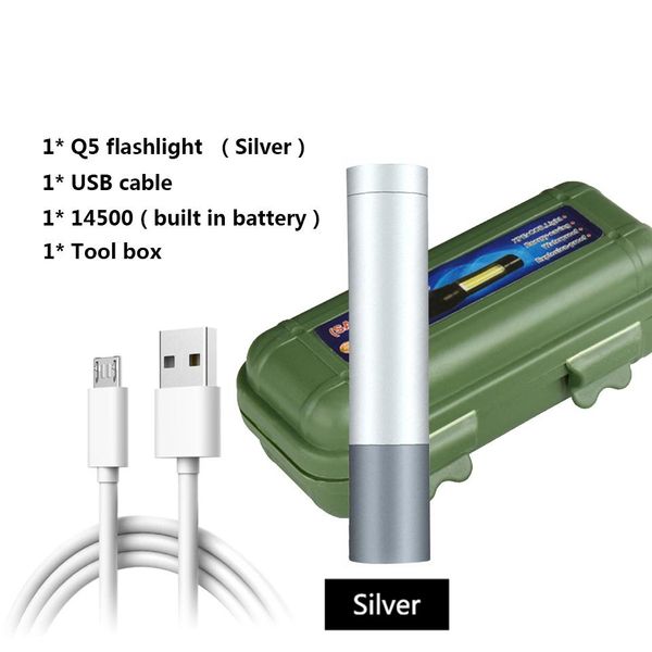 

xp g q5 пальчиковые батареи встроенный светодиодный фонарик факел лампы для наружного водонепроницаемый shock resistantself обороны hard lig