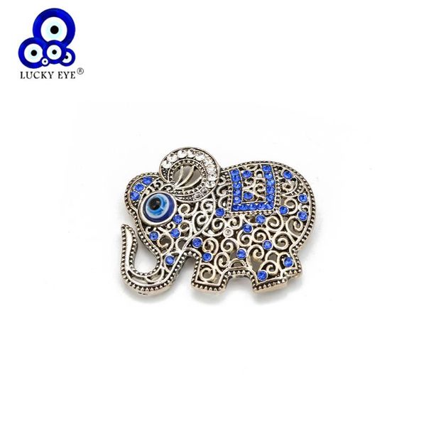 

charms lucky eye magnet elephant blue turkish evil charm alloy silver color magnetic pendant decor for home living room be09, Bronze;silver