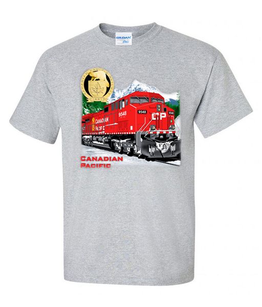 

sport 2019 fashion brand men's man print t-shirt hipster canadian pacific authentic railroad make t shirts round neck crazy tee