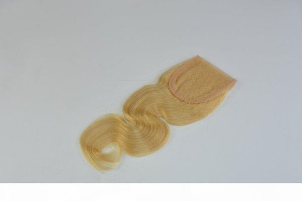 

горячие продажи # 613 блондинка перуанские волосы закрытие волос волна 4 * 4 перуанские блондинки волосы закрываются с волосами младенца, Black;brown