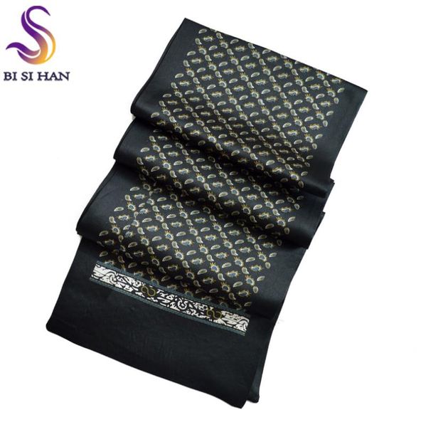 

scarves 2021 arrival man100% silk scarf printed style brand male 160*26cm man for spring autumn winter long, Blue;gray