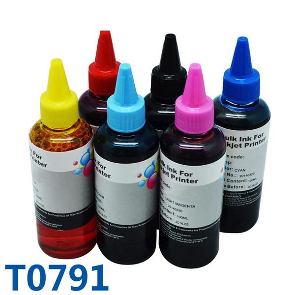 

ink refill kits 600ml t0791 bulk dye for printer stylus po 1430/1400/px700w/px800fw/p50/px830fwd ink&ciss