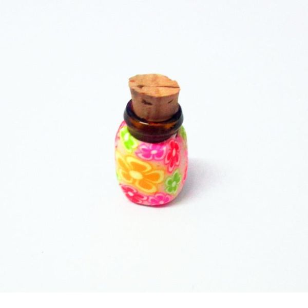 

50pcs 0.5ml handmade polymer clay bottle empty perfume glass vial trial essential oil bottle fragrance jewelr qyllzn