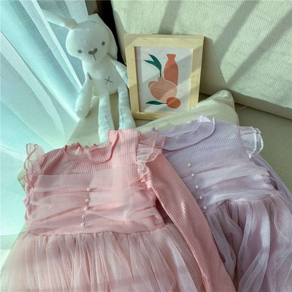 

new spring knitted drs 2021 for children's girls 96qd, Red;yellow