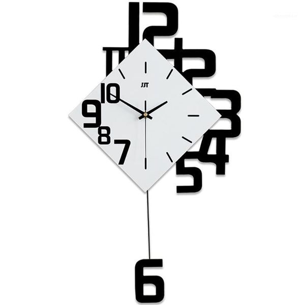 

personalized digital clock fashion european style living room wall clock wooden home decorative wall chart1