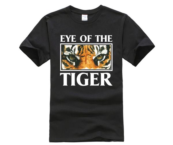 

мужские печати повседневный t-shirt популярные rocky survivor eye of the tiger горячих мужчин весело случайные печать футболки спорта толсто