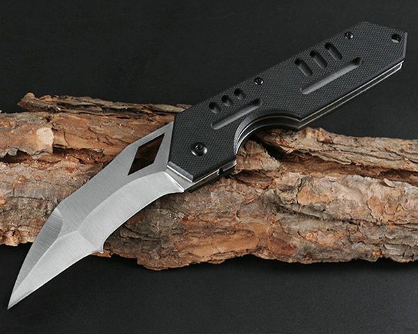 Высококачественная выживаемость тактического складывания ножа 440C атласная тантовая точка Black Black G10 ручка EDC карманные ножи с розничной коробкой