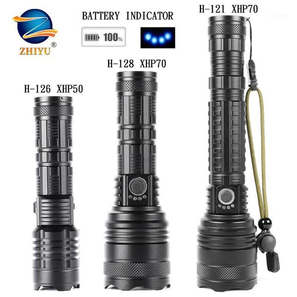 

zhiyu super powerful led p50 p70tactical torch usb rechargeable linterna waterproof lamp ultra bright lantern camping1