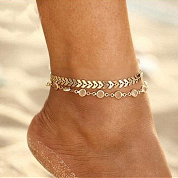 

s122 gold color moda praia ножной браслет на ноге 2019 мода лето пляж foot jewelry tobilleras de plata para mujer кпт sqcmfz, Red;blue