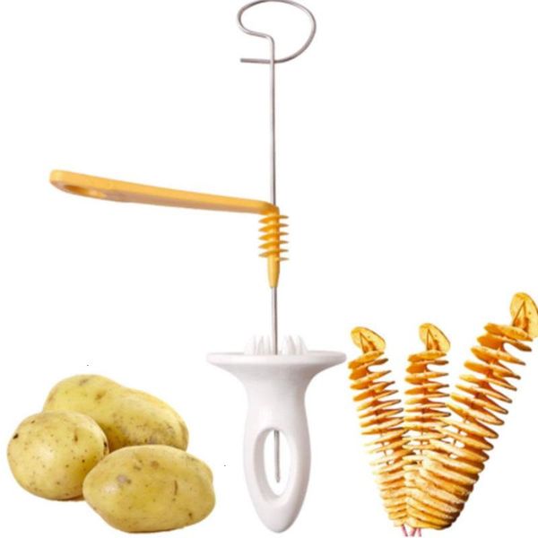 

slicing tower spiral potatoes shredders knife rotating cyclone potato slicer kitchen tool