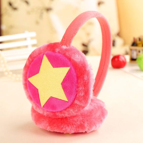 

ear muffs 2021 fashion girls boys children winter cute cartoon plush earmuffs kids cap warm star adjustable, Blue;gray