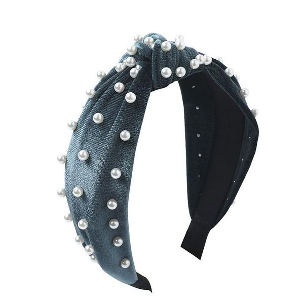 

elegant golden velvet pearl women headband turban cross knotted hair hoop hairband ladies solid color head hoop hair accessories q sqckpn