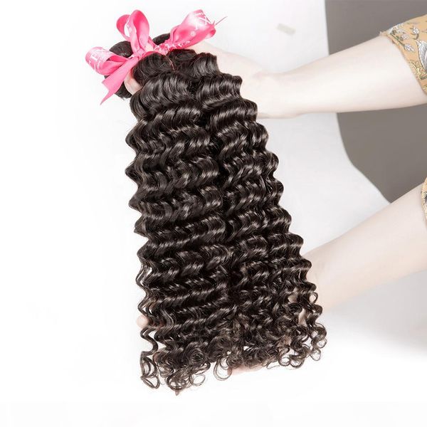 

peruvian virgin hair natural color bundles with closure human hair weave bundles, Black;brown