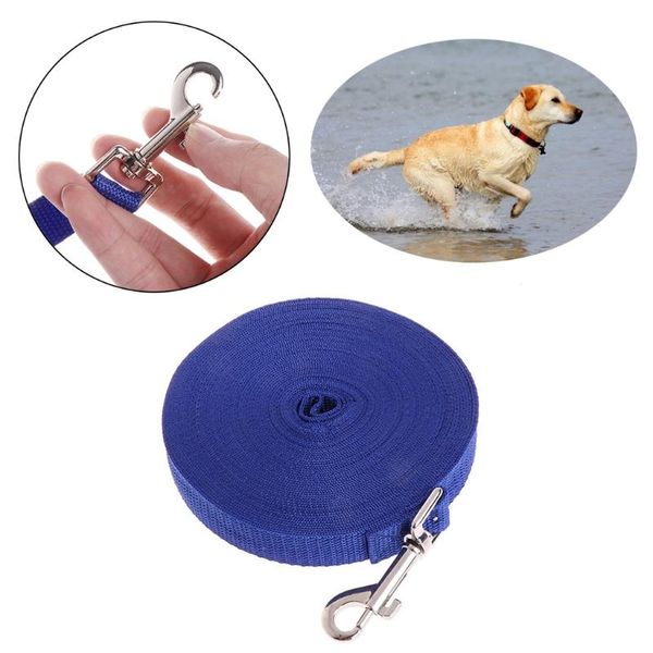 

dog collars & leashes pet lead leash long strap nylon rope obedience training walking 1.5/6/10/15m