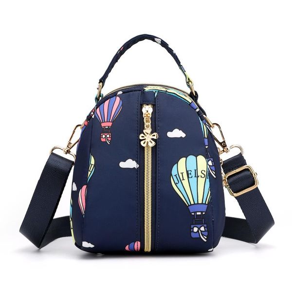 

fashion printing women shoulder bag waterproof fabric female handbag mini ladies crossbody bag with headset hole